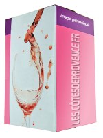 Vente en ligne au meilleur prix de vins IGP Méditerranée Bib 5 litres Château Roubine Hippy rosé